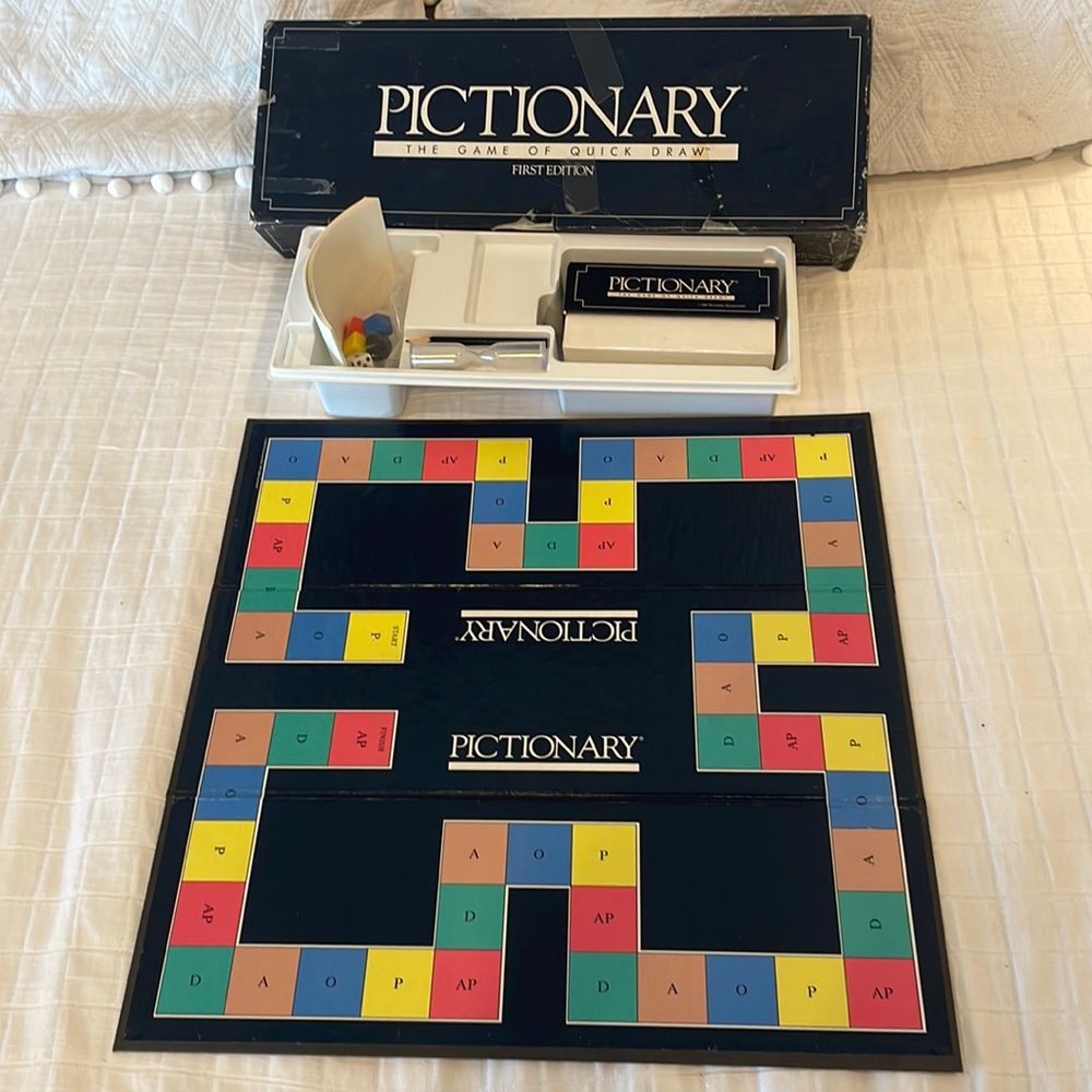 Vintage 1985 First edition Pictionary the board game of quick draw 3-16 …